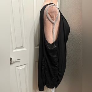 lane Bryant Cowl Neck Tank with Sequin Sides